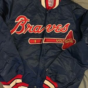 Atlanta Braves Starter Clubhouse Jacket size Large